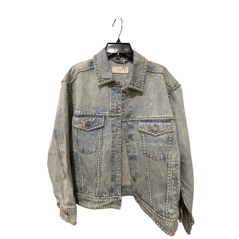 Blank NYC Embellished Denim Jacket Size Small - Picture 6 of 8